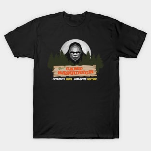 Visit Camp Sasquatch - Camping Moon Bigfoot Design v1 T-Shirt